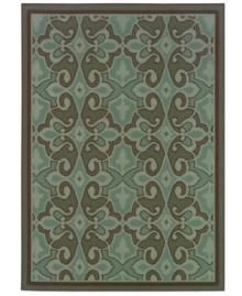 Style that transcends your everyday living space -- make this chic area rug from Sphinx part of your outdoor decor! Striking blue tones make the abstract pattern pop from a soft and durable polypropylene surface that's tough, weather-resistant and easy to clean. Style that transcends your everyday living space -- make this chic area rug from Sphinx part of your outdoor decor! Striking blue tones make the abstract pattern pop from a soft and durable polypropylene surface that's tough, weather-resistant and easy to clean.