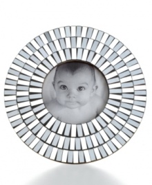 Keep the apple of your eyes near your heart in this mirrored sunburst picture frame from Purva. Classic frame design creates flattering portraits of your dear ones. Keep the apple of your eyes near your heart in this mirrored sunburst picture frame from Purva. Classic frame design creates flattering portraits of your dear ones.