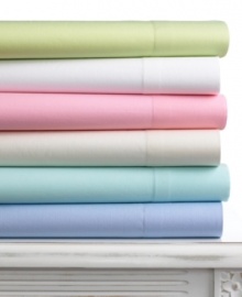 This cozy sheet set from Martha Stewart Collection coordinates with most bedding styles with its array of lush colors and minimalist design. Mix and match between sets or with additional pillowcases for a look that's all your own. This cozy sheet set from Martha Stewart Collection coordinates with most bedding styles with its array of lush colors and minimalist design. Mix and match between sets or with additional pillowcases for a look that's all your own.