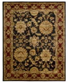 Rich with color and refined floral motifs, this Nourison area rug offers luxury for any space. Soft, durable wool is tufted by hand and herbal-washed for a beautiful, heirloom-quality texture and sheen. Rich with color and refined floral motifs, this Nourison area rug offers luxury for any space. Soft, durable wool is tufted by hand and herbal-washed for a beautiful, heirloom-quality texture and sheen.