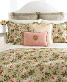 A romantic scrollwork print adorns Lauren Ralph Lauren's elegant Yorkshire Rose bedskirt, evoking the tranquility of the English countryside. Woven of pure cotton. (Clearance) A romantic scrollwork print adorns Lauren Ralph Lauren's elegant Yorkshire Rose bedskirt, evoking the tranquility of the English countryside. Woven of pure cotton. (Clearance)