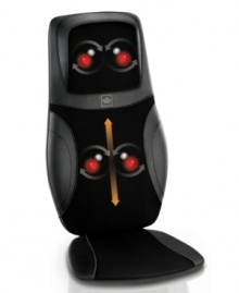 The tensest parts of your body just got full coverage from a massage pillow that customizes every experience by adjusting to your height and width and offering a dual shiatsu and rolling massage on your back, neck and shoulders. With 6 programs and quick heat, this massager will take you to new heights of comfort and relaxation. 2-year warranty. Model MSI-CS53OH. The tensest parts of your body just got full coverage from a massage pillow that customizes every experience by adjusting to your height and width and offering a dual shiatsu and rolling massage on your back, neck and shoulders. With 6 programs and quick heat, this massager will take you to new heights of comfort and relaxation. 2-year warranty. Model MSI-CS53OH.