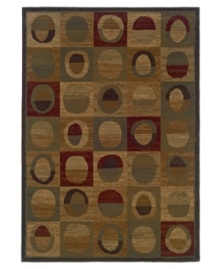 A rich palette of warm, earthy tones plays host to a geometric pattern, invigorating your home with a playful energy. Woven from super soft polypropylene for superior stain resistance and durability, this magnificent area rug from Sphinx will maintain its lush texture and rich coloration for years to come. (Clearance) A rich palette of warm, earthy tones plays host to a geometric pattern, invigorating your home with a playful energy. Woven from super soft polypropylene for superior stain resistance and durability, this magnificent area rug from Sphinx will maintain its lush texture and rich coloration for years to come. (Clearance)