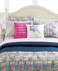 Add Summer of Love style to your Lauren Ralph Lauren bed with this bright tie-dye decorative pillow. Bold magenta and bright white stripes work together for a fun, energizing appeal. Featuring pure cotton. Add Summer of Love style to your Lauren Ralph Lauren bed with this bright tie-dye decorative pillow. Bold magenta and bright white stripes work together for a fun, energizing appeal. Featuring pure cotton.