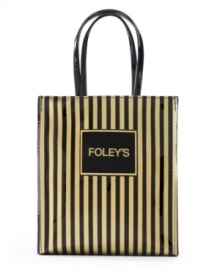 Keep the heart of Houston alive with this striped lunch tote, your ode to a time-honored name and the smart solution to making every meal a memory. A beloved member of the Texas community, Foley's did everything big with lavish holiday windows, show-stopping parades and a devotion to its customer that made it a part of every family. Remember the magic, the sensation and the unpredictable behind the door at Foley's. Keep the heart of Houston alive with this striped lunch tote, your ode to a time-honored name and the smart solution to making every meal a memory. A beloved member of the Texas community, Foley's did everything big with lavish holiday windows, show-stopping parades and a devotion to its customer that made it a part of every family. Remember the magic, the sensation and the unpredictable behind the door at Foley's.
