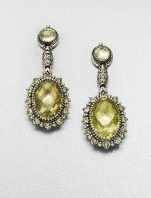 EXCLUSIVELY AT SAKS. From the Irma Collection. Faceted lemon citrine set in a sterling silver design, surrounded in complimentary peridot stones in a lovely drop design. Lemon citrine and peridotSterling silverDrop, about 1.75Post backImported EXCLUSIVELY AT SAKS. From the Irma Collection. Faceted lemon citrine set in a sterling silver design, surrounded in complimentary peridot stones in a lovely drop design. Lemon citrine and peridotSterling silverDrop, about 1.75Post backImported