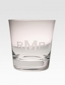 The perfect, oversized double old fashion glass in a classic pattern for the whiskey lover. Clear glass4H X 3.75DDishwasher safeImportedFOR PERSONALIZATIONSelect a quantity, then scroll down and click on PERSONALIZE & ADD TO BAG to choose and preview your personalization options. Please allow 2 weeks for delivery. The perfect, oversized double old fashion glass in a classic pattern for the whiskey lover. Clear glass4H X 3.75DDishwasher safeImportedFOR PERSONALIZATIONSelect a quantity, then scroll down and click on PERSONALIZE & ADD TO BAG to choose and preview your personalization options. Please allow 2 weeks for delivery.