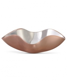 Polished to perfection, the Classic Copper Venus bowl unites Nambe's signature metal and warm copper in a graceful, ethereal shape. Use for serving food or simply accenting a space. Designed by Wei Young. Polished to perfection, the Classic Copper Venus bowl unites Nambe's signature metal and warm copper in a graceful, ethereal shape. Use for serving food or simply accenting a space. Designed by Wei Young.