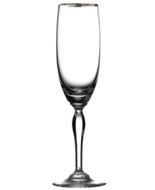 Allegra Platinum stemware is a perfect choice to toast both formal and casual occasions. The style embodies simplicity defined with elegant details, in sparkling crystal embellished with platinum trim. Allegra Platinum stemware is a perfect choice to toast both formal and casual occasions. The style embodies simplicity defined with elegant details, in sparkling crystal embellished with platinum trim.