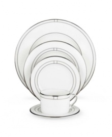 Leave it to kate spade new york to improve the traditional china pattern. Reminiscent of seed pearls, her signature monogram lends a lustrous accent to the Noel Alabaster 5-piece place settings. Leave it to kate spade new york to improve the traditional china pattern. Reminiscent of seed pearls, her signature monogram lends a lustrous accent to the Noel Alabaster 5-piece place settings.