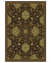 The bold and the beautiful! With lush blooms and a rich dark chocolate hue, this St. Lawrence rug offers a perfectly modern take on traditionally elegant styling. Crafted of durable polypropylene for years of long-lasting beauty.