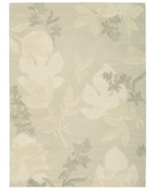 Uplifting style. Nourison's Skyland rug features a lush, dreamy design rendered in soft, cloud-like grey shades, bringing a heavenly feel to any space. The plush wool rug is enhanced with meticulous hand carving for beautiful detail and texture. (Clearance) Uplifting style. Nourison's Skyland rug features a lush, dreamy design rendered in soft, cloud-like grey shades, bringing a heavenly feel to any space. The plush wool rug is enhanced with meticulous hand carving for beautiful detail and texture. (Clearance)