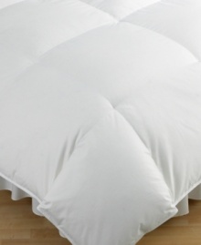 Drift off in luxury in this ultra-cozy Hotel Collection heavyweight king comforter. Made of the softest 100% cotton with 500 thread count ribbed jacquard and Hungarian white goose down fill, this comforter is your ticket to dreamland. Baffle box construction prevents shifting. Drift off in luxury in this ultra-cozy Hotel Collection heavyweight king comforter. Made of the softest 100% cotton with 500 thread count ribbed jacquard and Hungarian white goose down fill, this comforter is your ticket to dreamland. Baffle box construction prevents shifting.