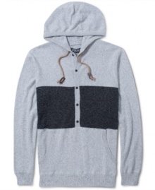 Combining the edgy style of a hoodie and some preppy cardigan polish, this pullover from Volcom is the best of both worlds.