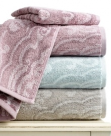A tonal medallion design lends chic sophistication to the bath in this Lauren by Ralph Lauren Carlisle Medallion washcloth. Finished in pure cotton for a soft hand. Choose from three soft hues. A tonal medallion design lends chic sophistication to the bath in this Lauren by Ralph Lauren Carlisle Medallion washcloth. Finished in pure cotton for a soft hand. Choose from three soft hues.