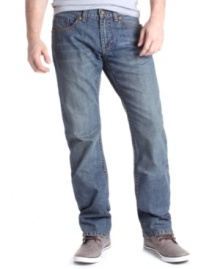 Up-to-the-minute jeans that look like you've owned them forever: Royal Premium Denim's Slim, Straight Trafford-Fit Jeans with a wrinkle treatment and light wash. Up-to-the-minute jeans that look like you've owned them forever: Royal Premium Denim's Slim, Straight Trafford-Fit Jeans with a wrinkle treatment and light wash.