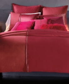 Red is rich! Complete your bedding ensemble with this extra-soft INC International Concepts Ribbed Basic quilted European sham crafted with polyester & satin fabrics for lasting comfort. Red is rich! Complete your bedding ensemble with this extra-soft INC International Concepts Ribbed Basic quilted European sham crafted with polyester & satin fabrics for lasting comfort.